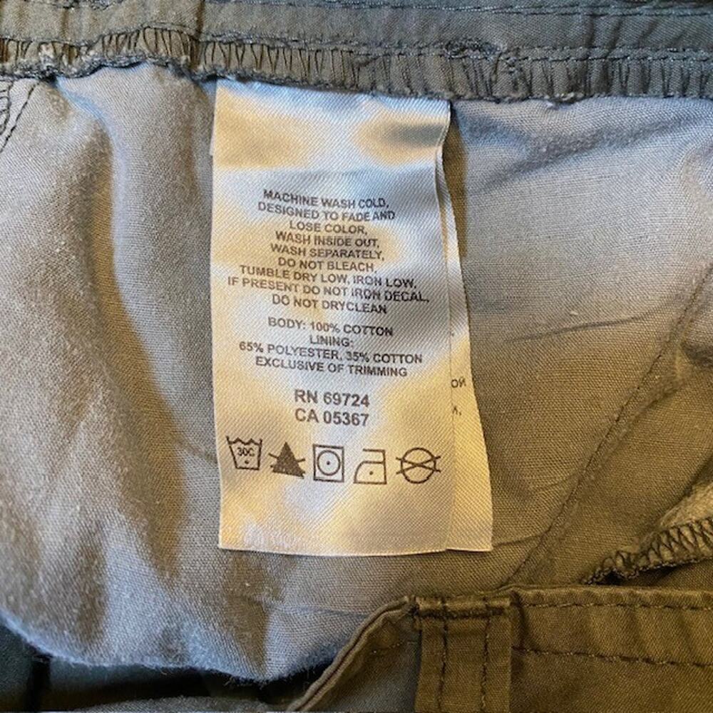 Columbia Olive Green Bermuda Shorts Womens 4 Hot Spring Falls Outdoor All Cotton - Picture 8 of 8